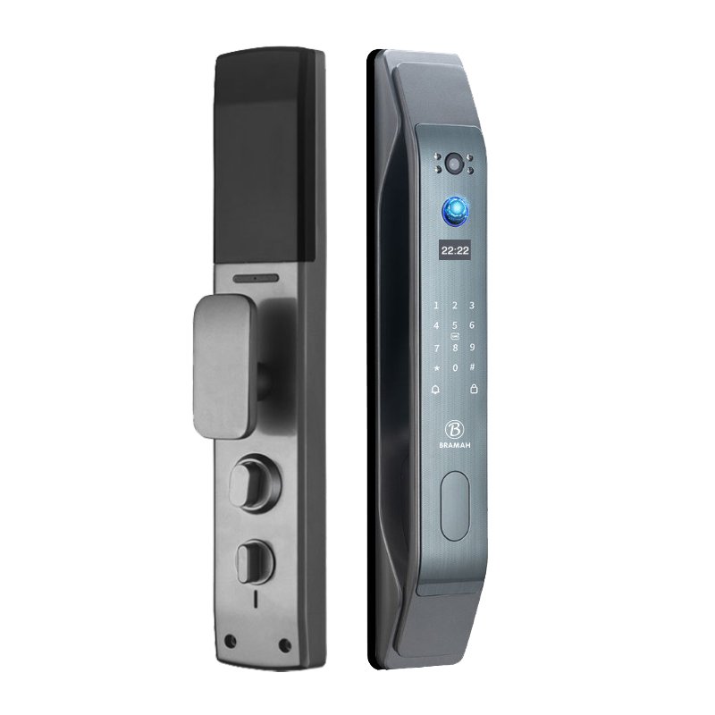 khóa vân tay cửa gỗ bramah lx900